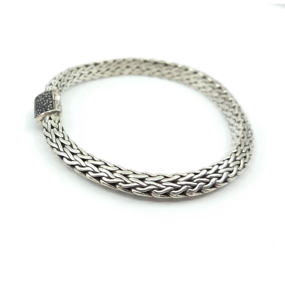 John Hardy Classic Chain Tiga Sapphire Chain Bracelet 6mm 7.25" - Picture 4 of 16